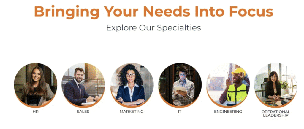 Fusion Recruiters | Areas of Focus